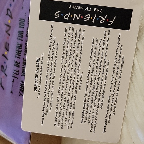 Friends the Television Series Quiz with a Twist Game - Picture 5 of 6